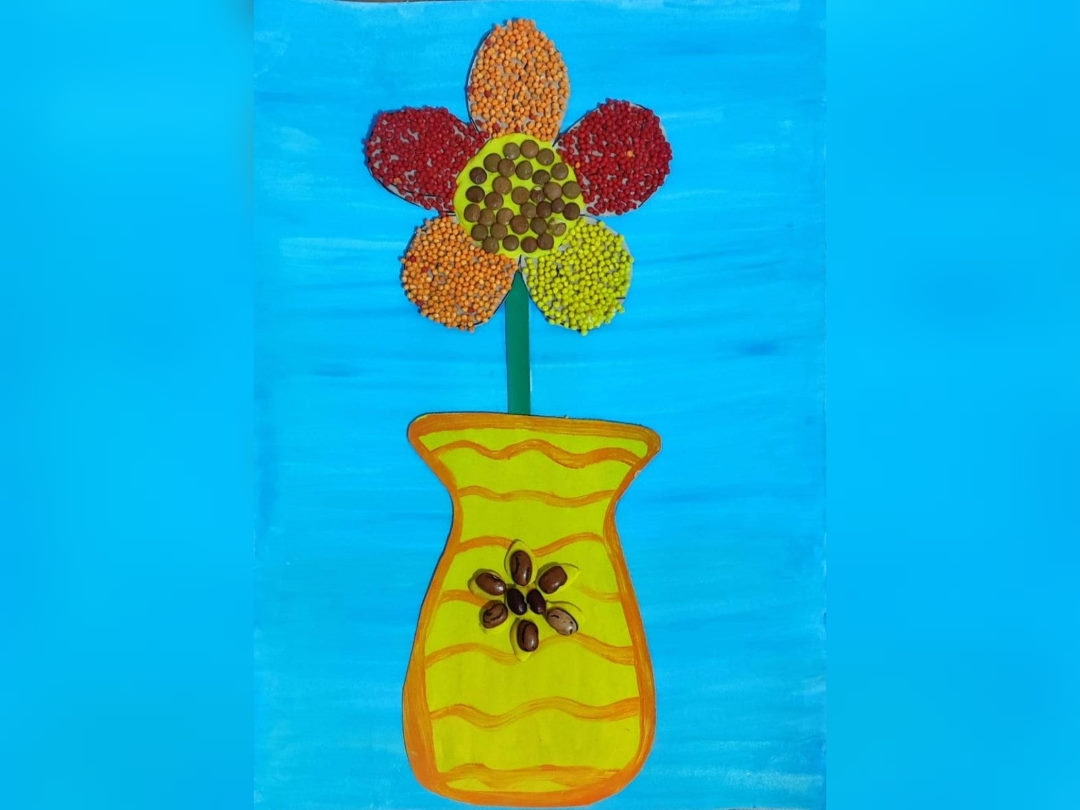 «Цветы в вазе» поделка к 8 Марта